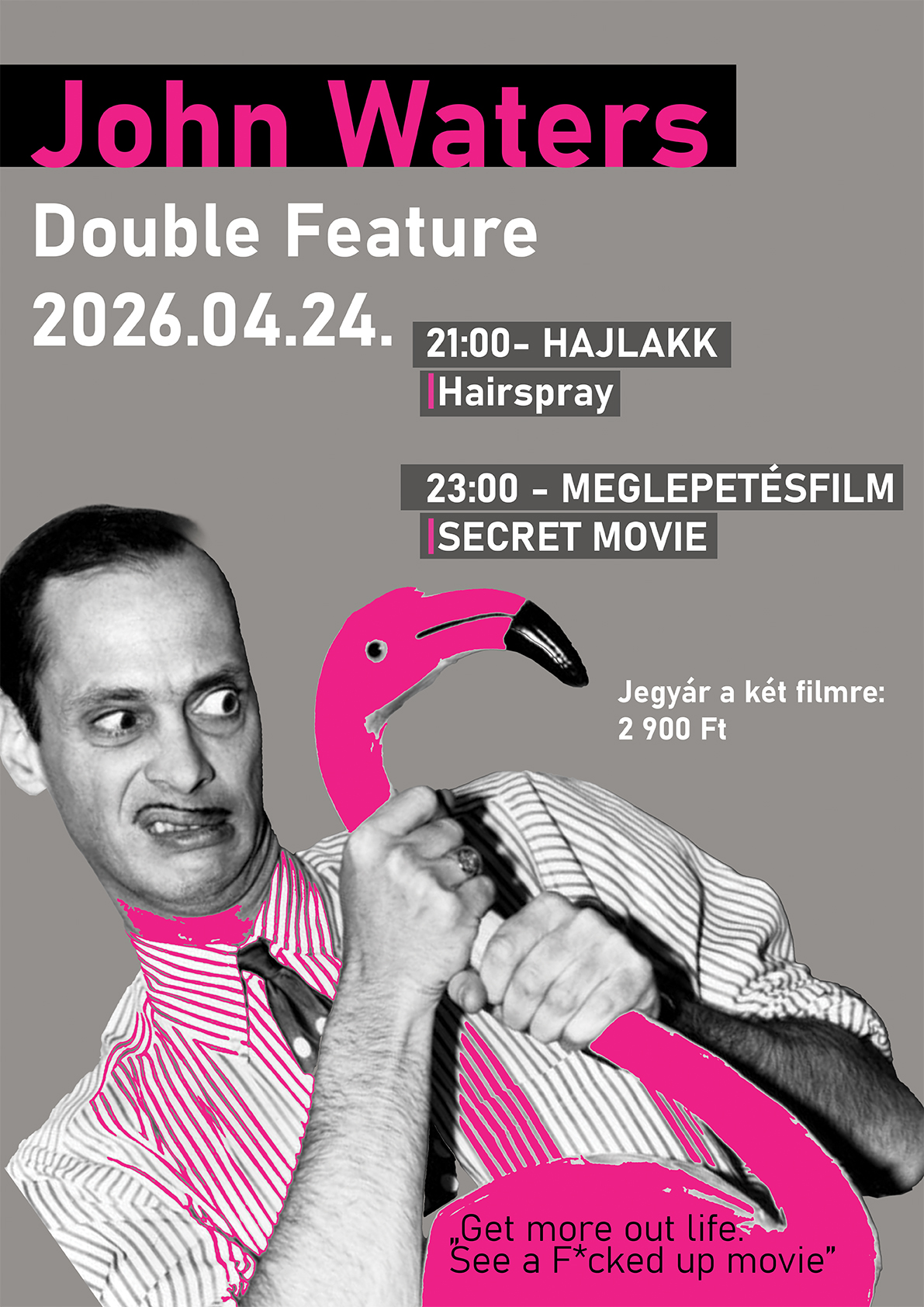 John Waters programfüzet